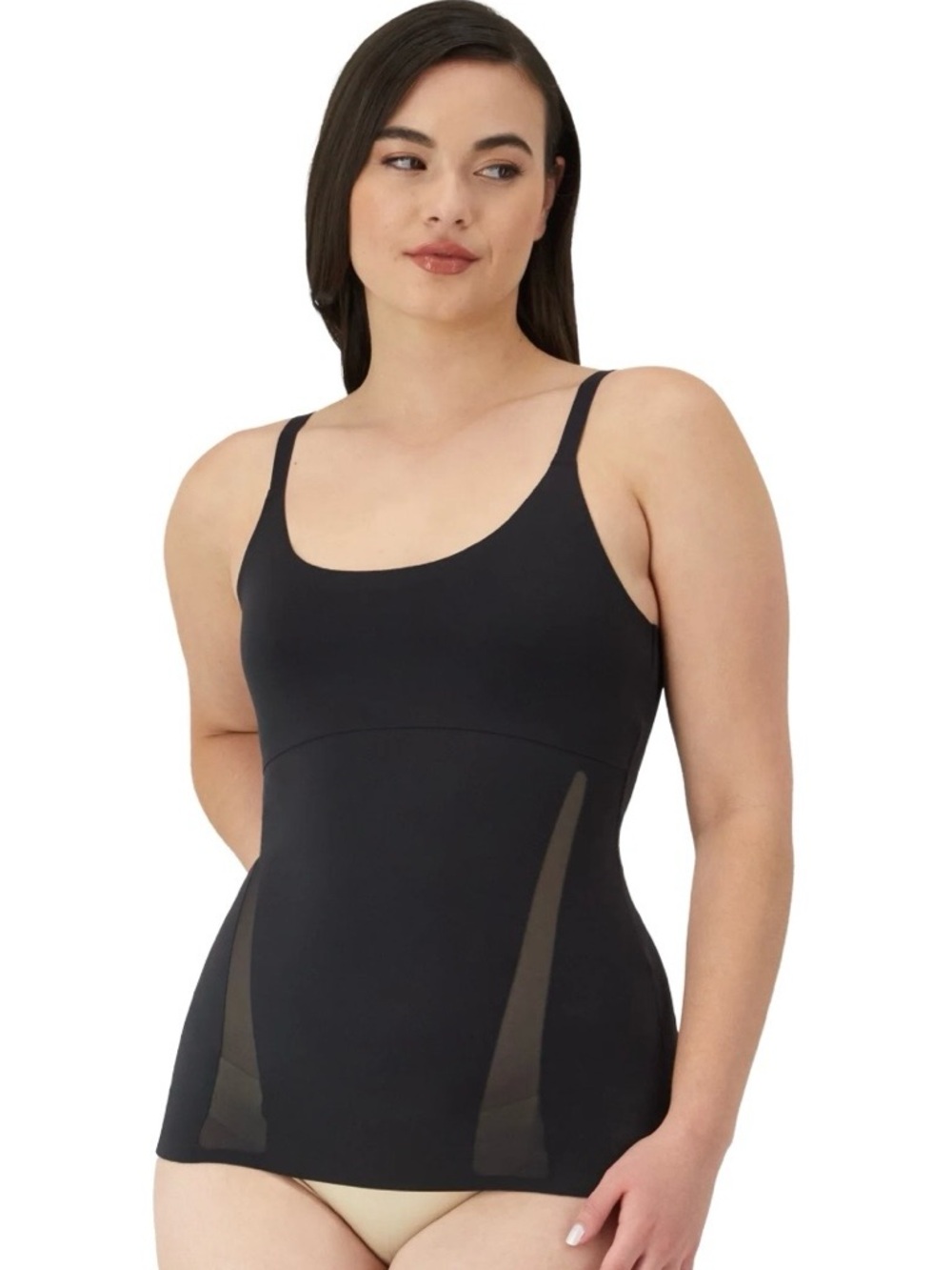 Maidenform Women’s Flexees Modern Shaping Cami with Sheer Side Panels Sz 2XL